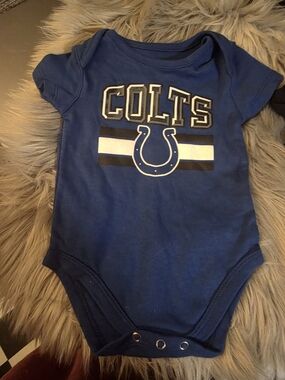 NFL Colts Royal Blue Baby One-Piece Bodysuit